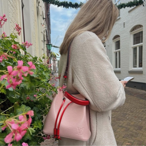 Louis Vuitton Neo Noe Bucket Bag Rose Ballerine Orange SHW Pink Epi Leather Bag - Picture 12 of 12